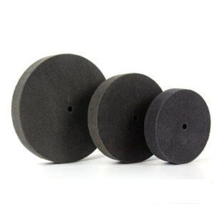 Fiber polishing wheel