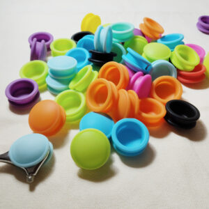 Silicone finger insert closure rings (100 pack)
